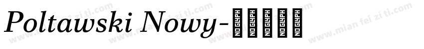 Poltawski Nowy字体转换